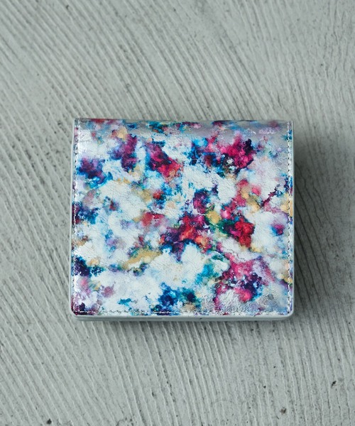 Fashion Letter（ファッションレター）の「ペイントレザーミニウォレット 二つ折り財布（財布・レディース・ブルー/ブラウン・FREE）」の12枚目の写真