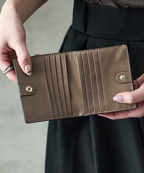 Fashion Letter（ファッションレター）の「ペイントレザーミニウォレット 二つ折り財布（財布・レディース・ブルー/ブラウン・FREE）」の8枚目の写真