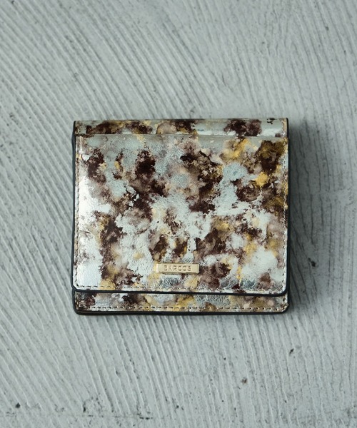 Fashion Letter（ファッションレター）の「ペイントレザーミニウォレット 二つ折り財布（財布・レディース・ブルー/ブラウン・FREE）」の14枚目の写真