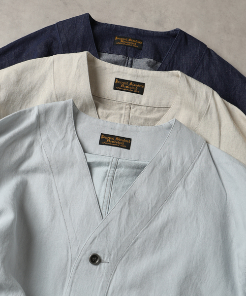 JOURNAL STANDARD J.S HOMESTEAD（ジャーナルスタンダードホームステッド）の「J.S.Homestead / コットンリネン デニム “JUDO” ブルゾン（その他アウター・メンズ・ネイビー/ブルー系その他/アイボリー・MEDIUM/LARGE）」の17枚目の写真