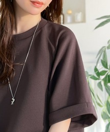 classicalelf（クラシカルエルフ）の「ゆるっと隠して、きれいに見せる。オーバーサイズフクレジャガードラグランプルオーバー（Tシャツ/カットソー）」