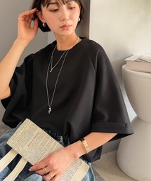 classicalelf（クラシカルエルフ）の「ゆるっと隠して、きれいに見せる。オーバーサイズフクレジャガードラグランプルオーバー（Tシャツ/カットソー）」