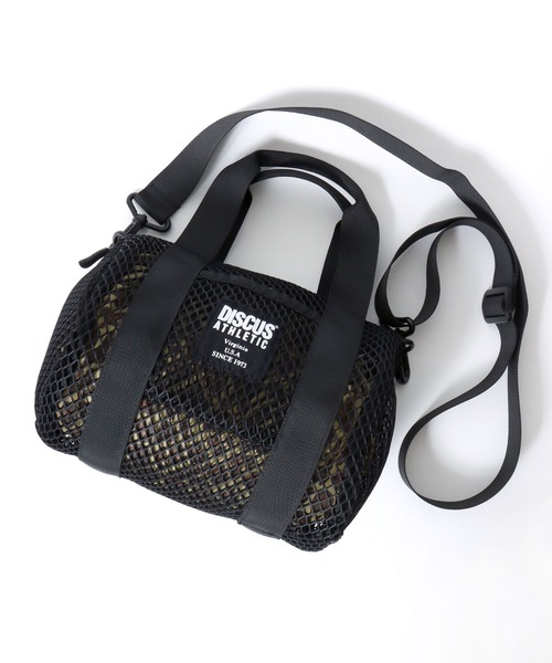 DISCUS(ディスカス)の「DISCUS/ディスカス メッシュ 2WAY 巾着バッグ付き ミニボストンバッグ/ショルダーバッグ/レディース メンズ(ショルダーバッグ・メンズ・パープル/ブルー/カーキ/ブラック/ダークグレー・FREE)」の16枚目の写真