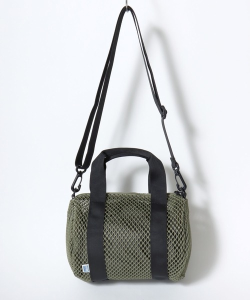 DISCUS(ディスカス)の「DISCUS/ディスカス メッシュ 2WAY 巾着バッグ付き ミニボストンバッグ/ショルダーバッグ/レディース メンズ(ショルダーバッグ・メンズ・パープル/ブルー/カーキ/ブラック/ダークグレー・FREE)」の11枚目の写真