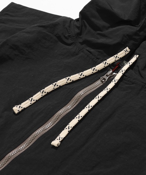 KRIFF MAYER Lady's Collection（クリフメイヤーレディースコレクション）の「撥水 ドロスト フードベスト / ミリタリーベスト / ナイロンベスト / 体型カバー / ライトアウター / セットアップ対応（ベスト・レディース・ブラック/ライトブラウン・LARGE/MEDIUM）」の9枚目の写真