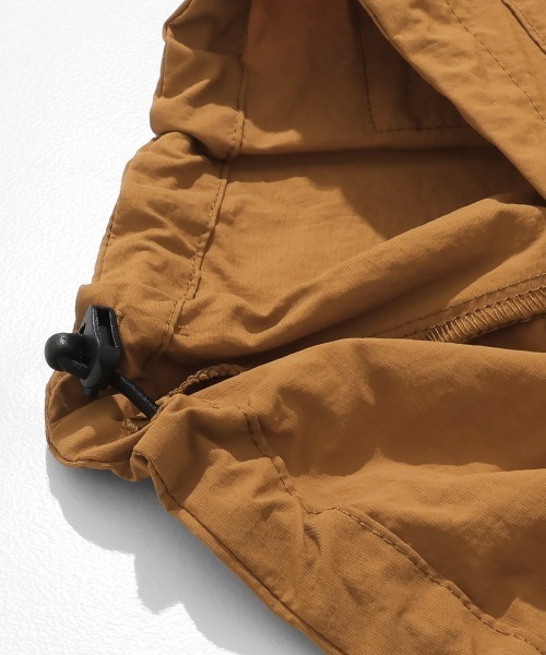 KRIFF MAYER Lady's Collection（クリフメイヤーレディースコレクション）の「撥水 ドロスト フードベスト / ミリタリーベスト / ナイロンベスト / 体型カバー / ライトアウター / セットアップ対応（ベスト・レディース・ブラック/ライトブラウン・LARGE/MEDIUM）」の14枚目の写真