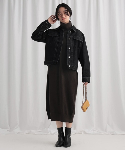 mysty woman（ミスティウーマン）の「コクーンニットワンピース 645243（ワンピース・レディース・アイボリー/ブラウン/ネイビー・FREE）」の13枚目の写真