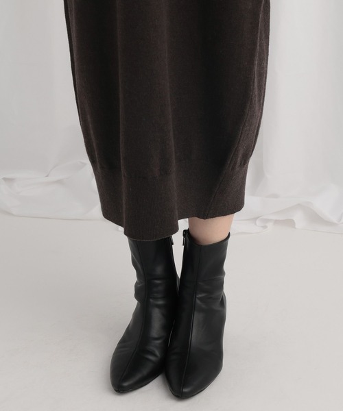 mysty woman（ミスティウーマン）の「コクーンニットワンピース 645243（ワンピース・レディース・アイボリー/ブラウン/ネイビー・FREE）」の5枚目の写真