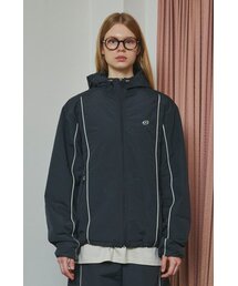 FOR THE WEATHER（フォーザウェザー）の「Two line Piping jumper (Charcoal)（ナイロンジャケット）」