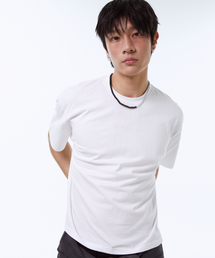 ONRIDPROJECT（オンリードプロジェクト）の「メンズロゴラベルTシャツ - ホワイト（Tシャツ/カットソー）」