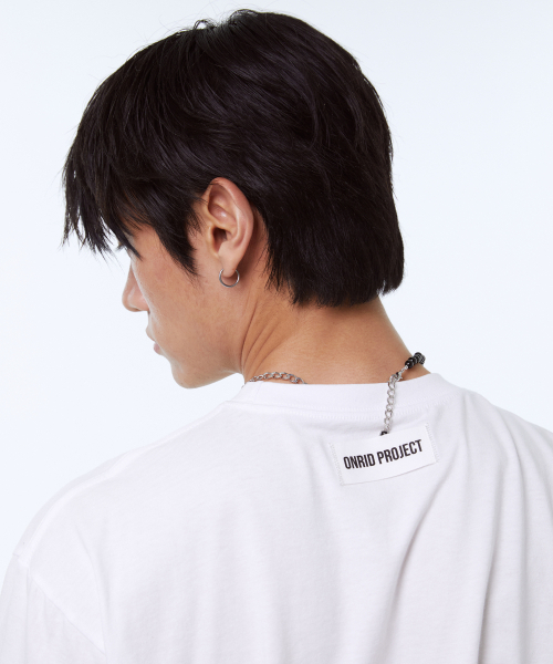 ONRIDPROJECT(オンリードプロジェクト)の「メンズロゴラベルTシャツ - ホワイト(Tシャツ/カットソー・メンズ・その他・FREE)」の7枚目の写真