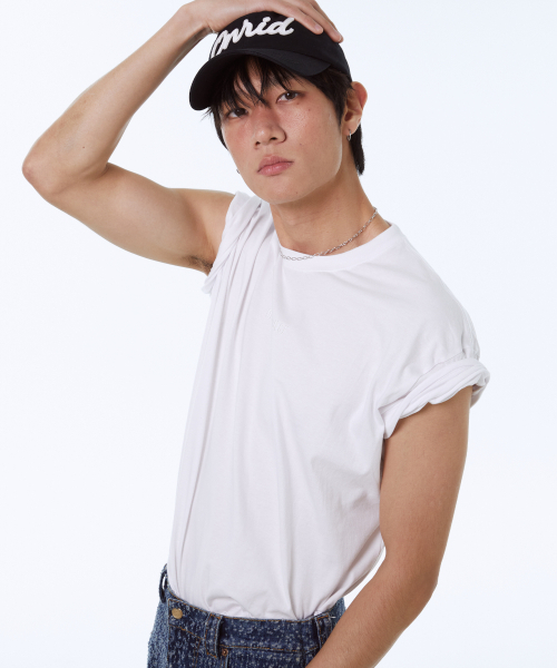 ONRIDPROJECT(オンリードプロジェクト)の「メンズロゴラベルTシャツ - ホワイト(Tシャツ/カットソー・メンズ・その他・FREE)」の8枚目の写真