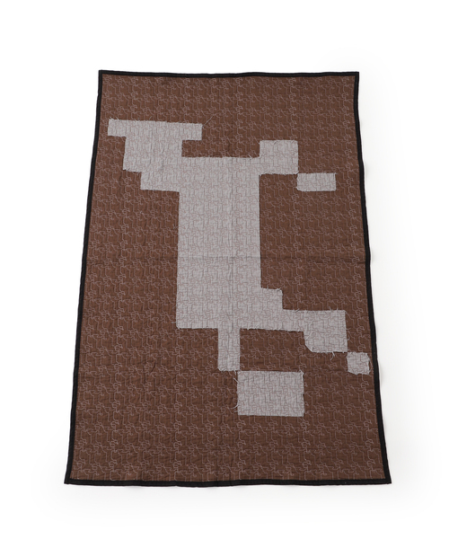 journal standard Furniture （ジャーナルスタンダードファニチャー）の「HORSE QUILTING THROW　ブランケット（ブランケット・レディース・アイボリー/ブラウン・FREE）」の6枚目の写真
