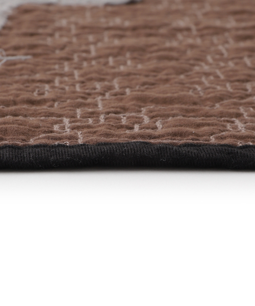 journal standard Furniture （ジャーナルスタンダードファニチャー）の「HORSE QUILTING THROW　ブランケット（ブランケット・レディース・アイボリー/ブラウン・FREE）」の9枚目の写真