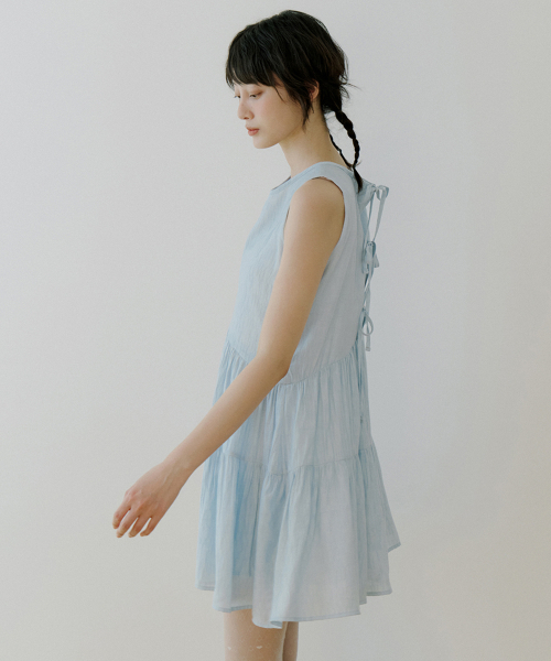 REORG(リオルグ)の「WOI SLEEVELESS SMOKE OPS BABY BLUE(ワンピース・レディース・その他・SMALL/MEDIUM)」の2枚目の写真