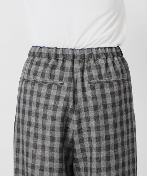 IENA（イエナ）の「ウォッシャブル ギンガムチェックイージーパンツ（その他パンツ・レディース・チャコールグレー・34/38/36）」の17枚目の写真