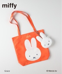Right-on（ライトオン）の「【miffy】70周年限定 ボアポーチ内蔵 トート型エコバッグ (コンパクト収納 / ギフト / 洗える素材)（エコバッグ/サブバッグ）」