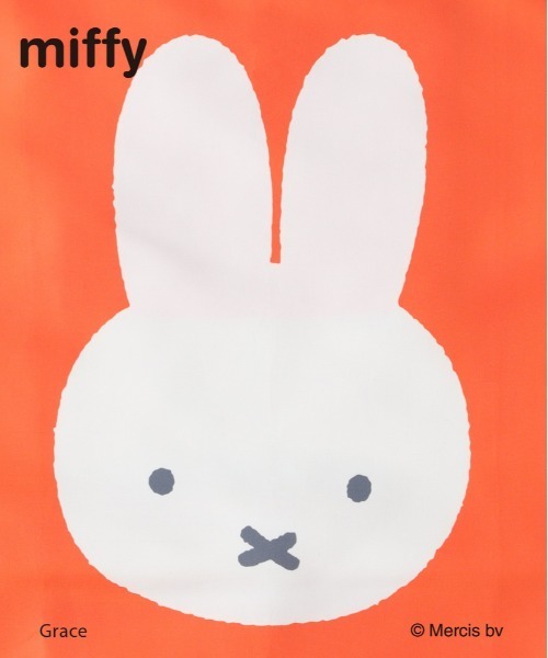 Right-on(ライトオン)の「【miffy】70周年限定 ボアポーチ内蔵 トート型エコバッグ (コンパクト収納 / ギフト / 洗える素材)(エコバッグ/サブバッグ・レディース・オレンジ・ONE SIZE)」の4枚目の写真