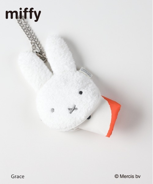 Right-on(ライトオン)の「【miffy】70周年限定 ボアポーチ内蔵 トート型エコバッグ (コンパクト収納 / ギフト / 洗える素材)(エコバッグ/サブバッグ・レディース・オレンジ・ONE SIZE)」の9枚目の写真