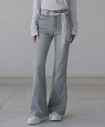 FRENCHCHIC（フレンチシック）の「クラウドレースベルトブーツカットデニムパンツ_51DP1964（デニムパンツ）」