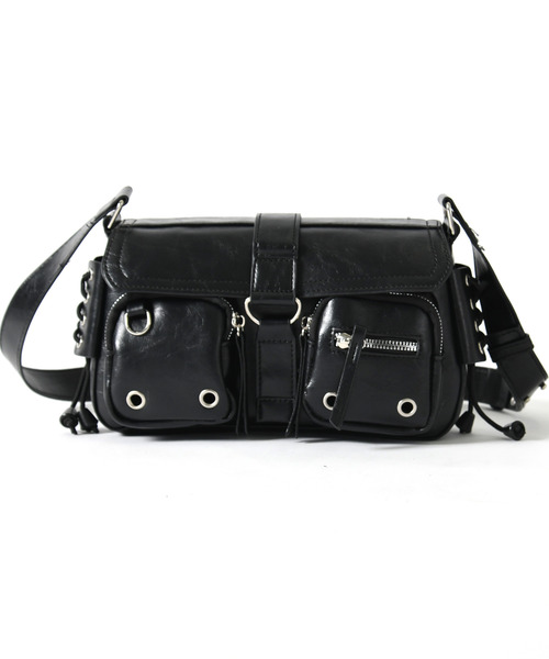 neos（ネオス）の「【neos】ユーティリティ ミニショルダーバッグ PUレザー ユニセックス（ショルダーバッグ・メンズ・ブラック・FREE）」の12枚目の写真