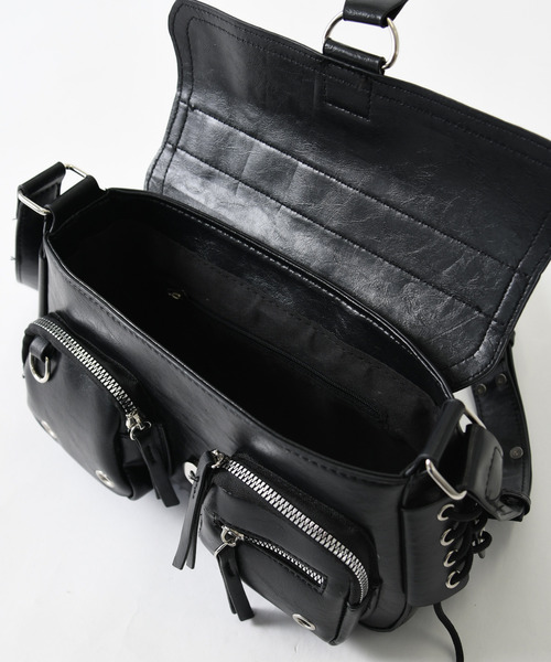 neos（ネオス）の「【neos】ユーティリティ ミニショルダーバッグ PUレザー ユニセックス（ショルダーバッグ・メンズ・ブラック・FREE）」の8枚目の写真