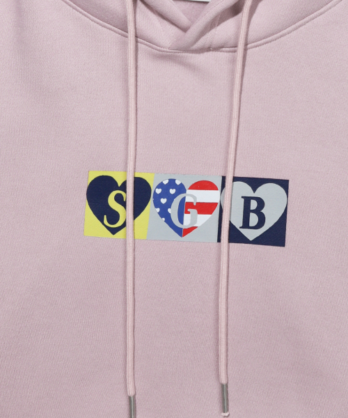 GAINSBORO(ゲインズボロ)の「GBセントジョージフラッグロゴフードパーカー_ピンク(パーカー・レディース・ピンク・S/M/L)」の4枚目の写真