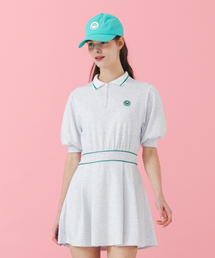 MONBIRDIE GOLF（モンバーディーゴルフ）の「ボリュームスリーブゴルフワンピースL.GREY（ワンピース）」