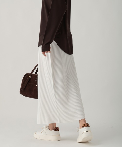 Elura（エルーラ）の「サラサラタッチナロースカート/643263（スカート・レディース・ホワイト/ブラウン/レッド/ブラック・MEDIUM/LARGE）」の8枚目の写真