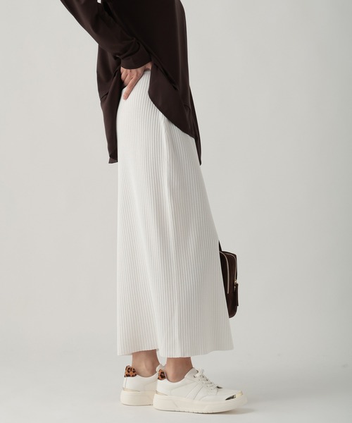 Elura（エルーラ）の「サラサラタッチナロースカート/643263（スカート・レディース・ホワイト/ブラウン/レッド/ブラック・MEDIUM/LARGE）」の9枚目の写真