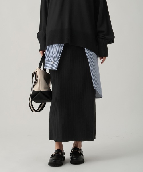 Elura（エルーラ）の「サラサラタッチナロースカート/643263（スカート・レディース・ホワイト/ブラウン/レッド/ブラック・MEDIUM/LARGE）」の18枚目の写真