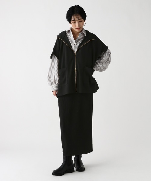 Elura（エルーラ）の「サラサラタッチナロースカート/643263（スカート・レディース・ホワイト/ブラウン/レッド/ブラック・MEDIUM/LARGE）」の10枚目の写真