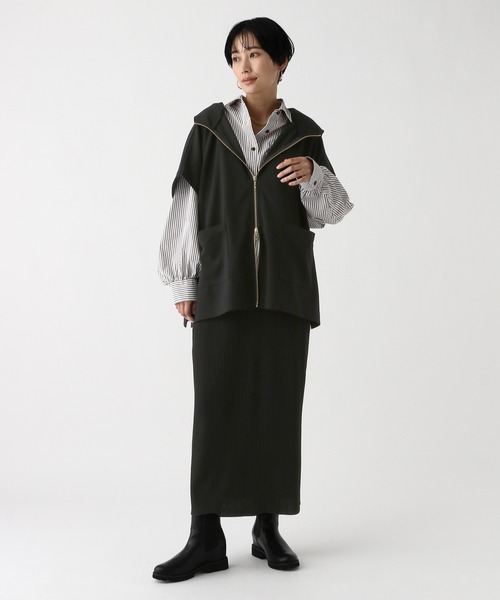 Elura（エルーラ）の「サラサラタッチナロースカート/643263（スカート・レディース・ホワイト/ブラウン/レッド/ブラック・MEDIUM/LARGE）」の12枚目の写真