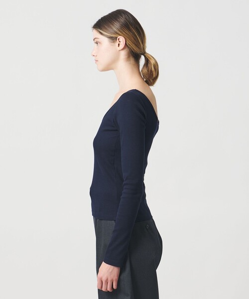 LOEFF(ロエフ)の「<LOEFF>ベアテレコ ラウンドネック ロングスリーブ(Tシャツ/カットソー・レディース・ブラック/ネイビー/ホワイト・FREE)」の11枚目の写真