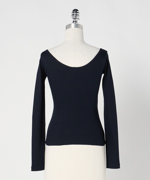 LOEFF(ロエフ)の「<LOEFF>ベアテレコ ラウンドネック ロングスリーブ(Tシャツ/カットソー・レディース・ブラック/ネイビー/ホワイト・FREE)」の13枚目の写真