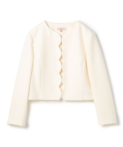 TOCCA（トッカ）の「CLOVER PROMISE ジャケット（ノーカラージャケット・レディース・ピンク系/アイボリー系・0/4）」の15枚目の写真