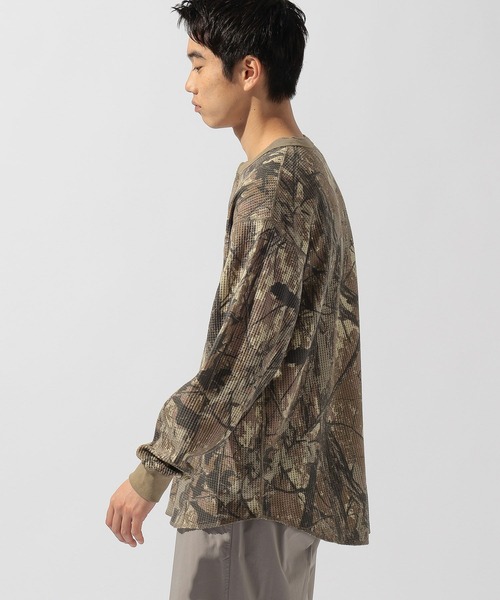 niko and...（ニコアンド）の「ワッフルヘンリーネックプルオーバー（Tシャツ/カットソー・メンズ・その他1/オフホワイト/ブラック・MEDIUM/LARGE）」の12枚目の写真