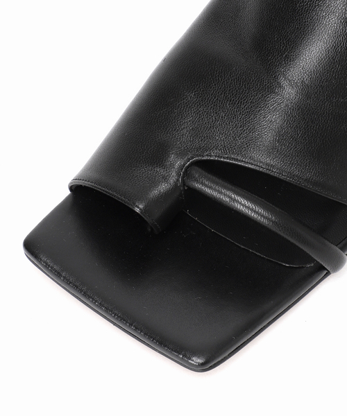 GRISE（グリーズ）の「《追加》GRISE5cmレザースクエアソフトトング（サンダル・レディース・シルバー/ベージュ/ブラック・SMALL/MEDIUM/LARGE/X-LARGE）」の21枚目の写真