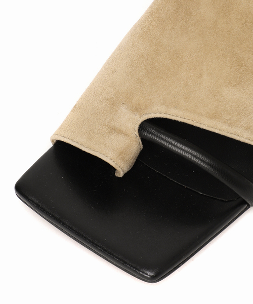 GRISE（グリーズ）の「《追加》GRISE5cmレザースクエアソフトトング（サンダル・レディース・シルバー/ベージュ/ブラック・SMALL/MEDIUM/LARGE/X-LARGE）」の22枚目の写真