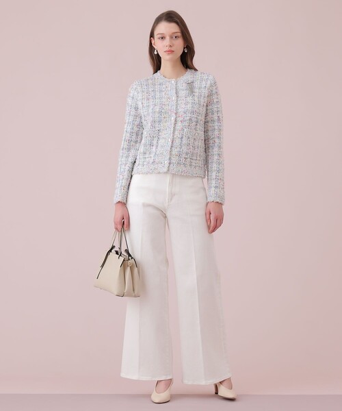 ANAYI（アナイ）の「マルティプルニットツイードジャケット（カーディガン/ボレロ・レディース・ブルー系その他/ベージュ系その他・38/36）」の15枚目の写真