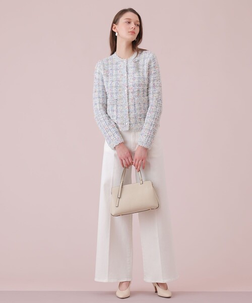 ANAYI（アナイ）の「マルティプルニットツイードジャケット（カーディガン/ボレロ・レディース・ブルー系その他/ベージュ系その他・38/36）」の14枚目の写真