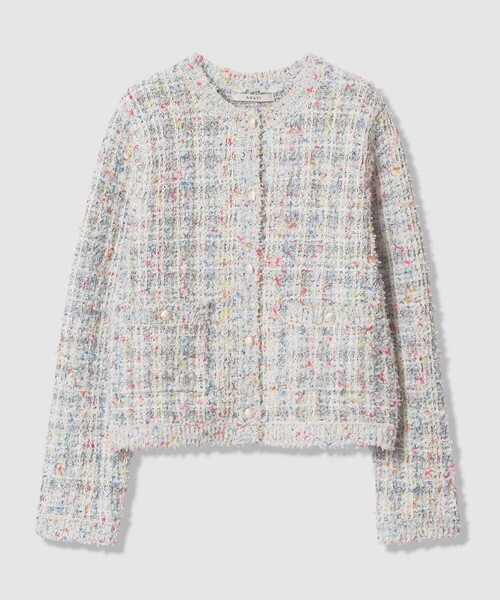 ANAYI（アナイ）の「マルティプルニットツイードジャケット（カーディガン/ボレロ・レディース・ブルー系その他/ベージュ系その他・38/36）」の9枚目の写真