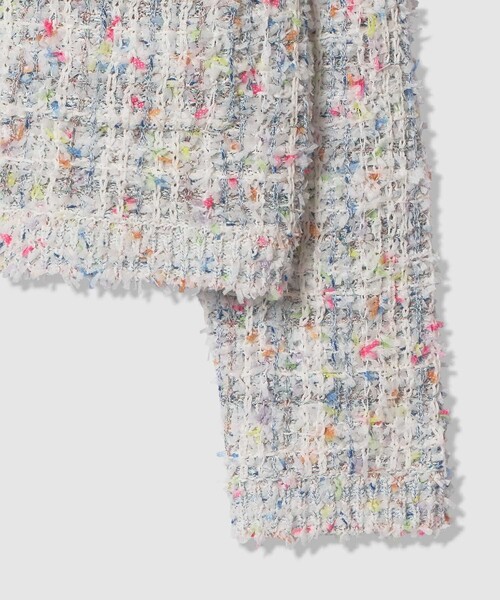 ANAYI（アナイ）の「マルティプルニットツイードジャケット（カーディガン/ボレロ・レディース・ブルー系その他/ベージュ系その他・38/36）」の6枚目の写真