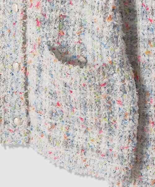 ANAYI（アナイ）の「マルティプルニットツイードジャケット（カーディガン/ボレロ・レディース・ブルー系その他/ベージュ系その他・38/36）」の5枚目の写真