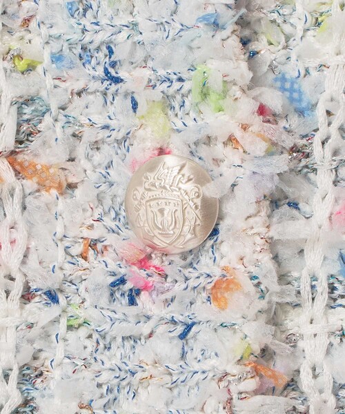 ANAYI（アナイ）の「マルティプルニットツイードジャケット（カーディガン/ボレロ・レディース・ブルー系その他/ベージュ系その他・38/36）」の4枚目の写真