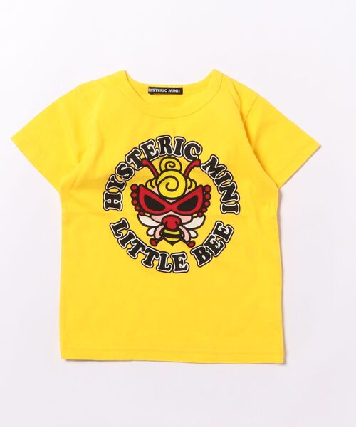 HYSTERIC MINI（ヒステリックミニ）の「LITTLE BEE 羽付き 半袖Tシャツ（Tシャツ/カットソー・キッズ・イエロー/ホワイト/ブラック・100）」の3枚目の写真