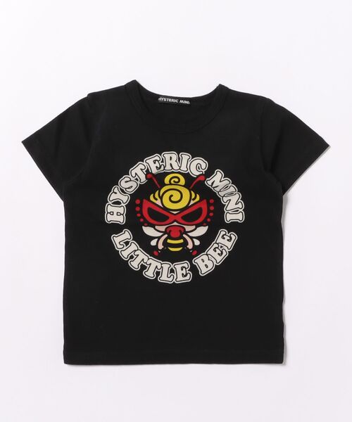 HYSTERIC MINI（ヒステリックミニ）の「LITTLE BEE 羽付き 半袖Tシャツ（Tシャツ/カットソー・キッズ・イエロー/ホワイト/ブラック・100）」の2枚目の写真