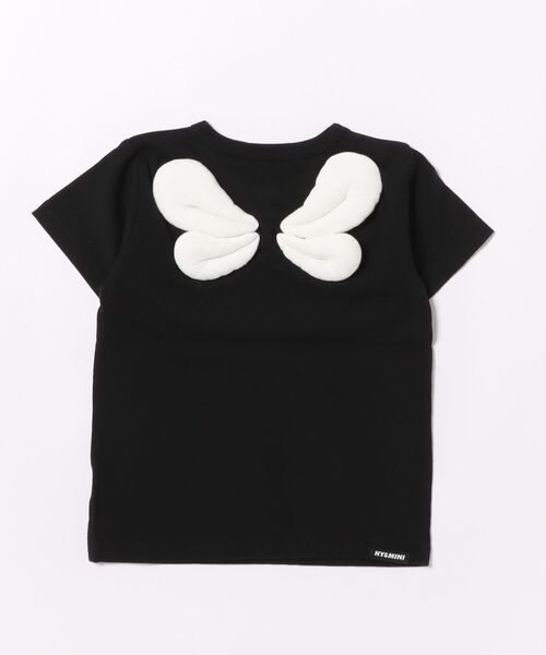 HYSTERIC MINI（ヒステリックミニ）の「LITTLE BEE 羽付き 半袖Tシャツ（Tシャツ/カットソー・キッズ・イエロー/ホワイト/ブラック・100）」の4枚目の写真