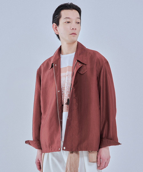 EDIFICE（エディフィス）の「ライト シャンブレー ショート ブルゾン（その他アウター・メンズ・ホワイト/ブラウン/ブラック/ベージュ・MEDIUM/LARGE）」の3枚目の写真