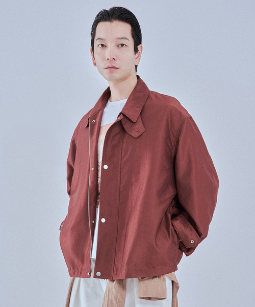 EDIFICE（エディフィス）の「ライト シャンブレー ショート ブルゾン（その他アウター・メンズ・ホワイト/ブラウン/ブラック/ベージュ・MEDIUM/LARGE）」の6枚目の写真